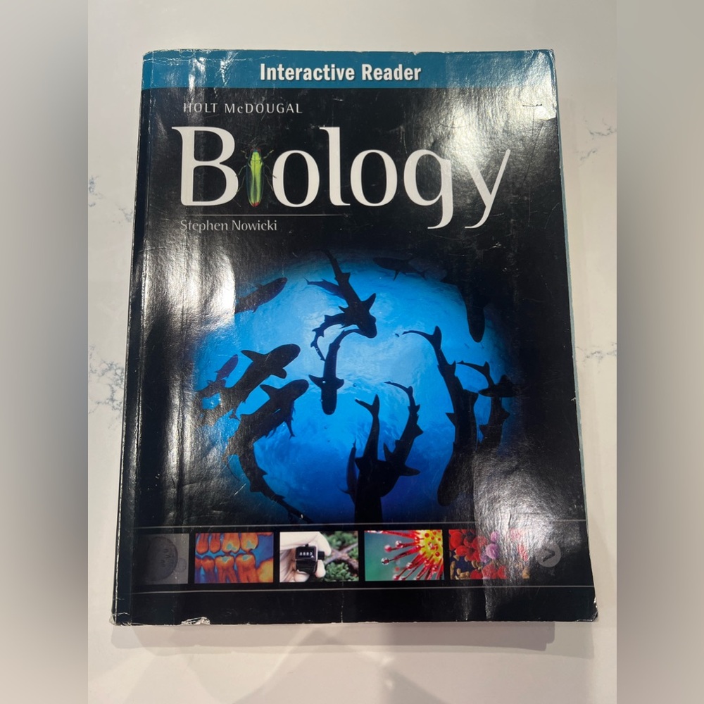 TEXTBOOK: Holt McDougal. Biology. Interactive Reader. Used but functional.